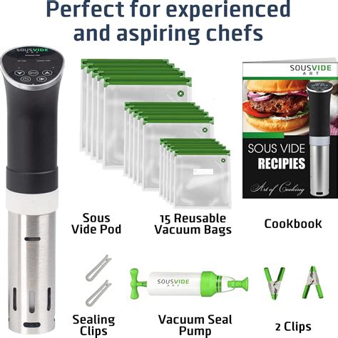 Buy SOUSVIDE ART Precision Cooker Kit | 1000W STANDARD Sous Vide ...