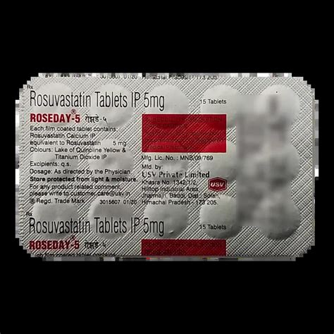 ROSEDAY 5MG TABLET 15'S Price, Uses, Side Effects & Substitutes | Medkart