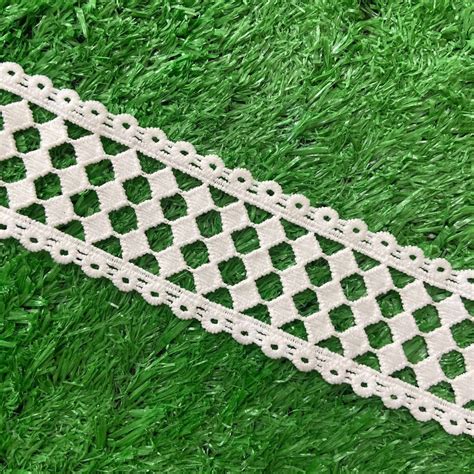 Fashion Design Embroidery Eyelets Lace Fabric Milk Silk Lace Trim for Wedding Dress - Lace and ...