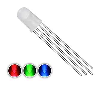 Buy Wizzo (Pack of 40 Pcs RGB LED 5mm, DC 4 Pin Light Emitting Diode ...