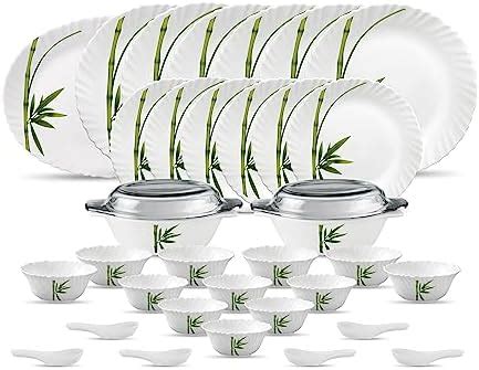 La OpalaOpalware Dinner Set - 36 Pieces, White : Amazon.in: Home & Kitchen