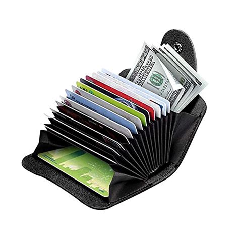 Stealodeal Dark Brown 15 Slots Leather Credit/Debit Card Holder Wallet ...