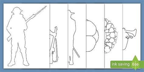 Anzac Soldiers Cut Out Craft | Anzac Day Resources