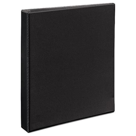Zoro Select Ring Binder, Black, D-Ring AVE79699 | Zoro