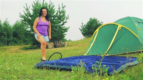 Woman Using a Foot Pump 的图像结果