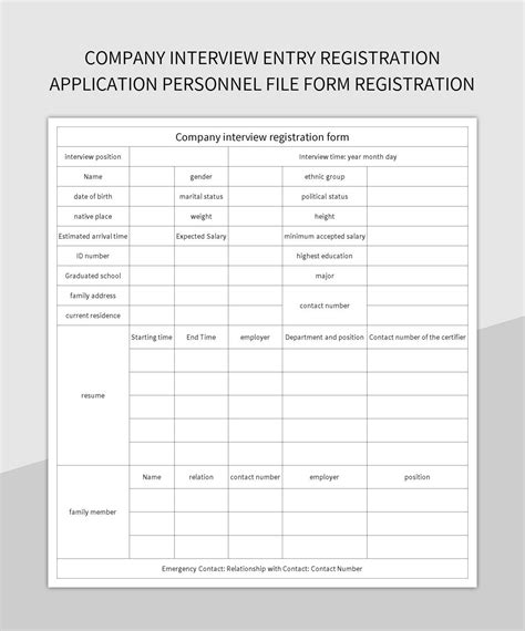 Interview Questionnaire For Candidates Excel Template And Google Sheets ...