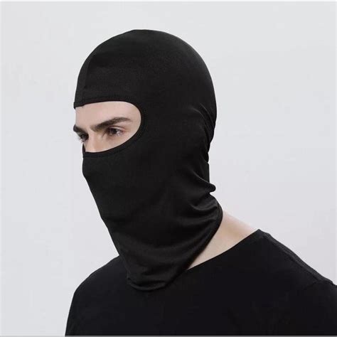 Balaclava black Ski mask Bally // Full Face Mask... - Depop