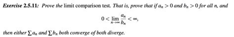 Image result for Prove Limit Comparison Test