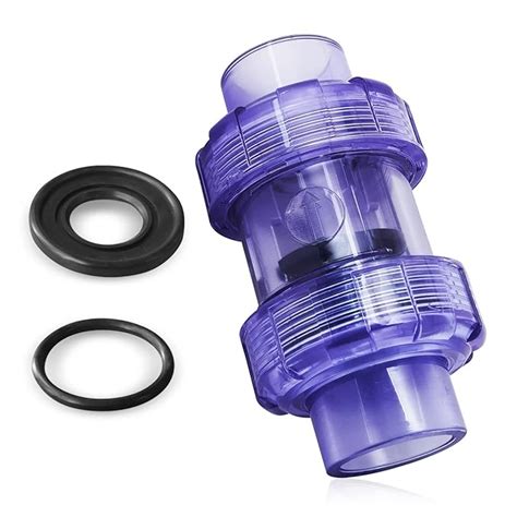 Clear UPVC Check Valve, 1inch Slip Swing Full Port Utility Double True ...