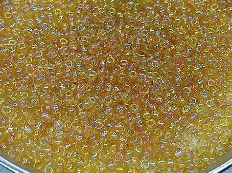 Transparent Golden Rainbow Round Rocaille Glass Seed Beads (Wholesale)