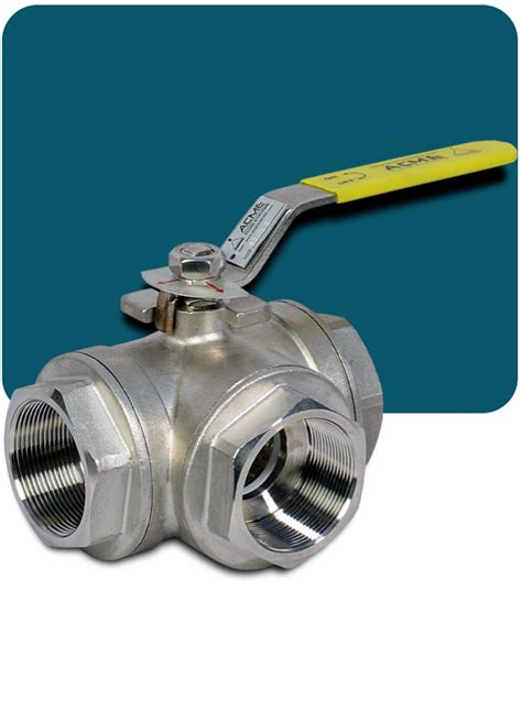 Buy 3-Way Ball Valve Flanged at INR online from Acme Fluid System Multi ...