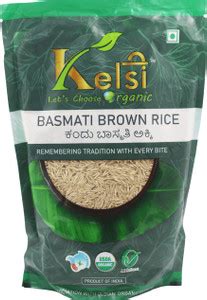 kelsi Certified Organic Brown Basmati Rice Brown Basmati Rice (Long ...