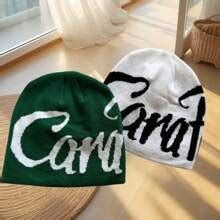 1pc Autumn/Winter American Hip Hop Street Jacquard Knit Beanie Hat ...