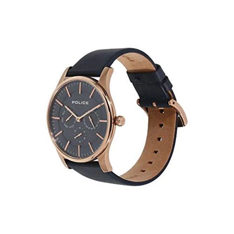 Police Mens Analogue Leather Watch (Blue_Free Size) : Amazon.in: Fashion