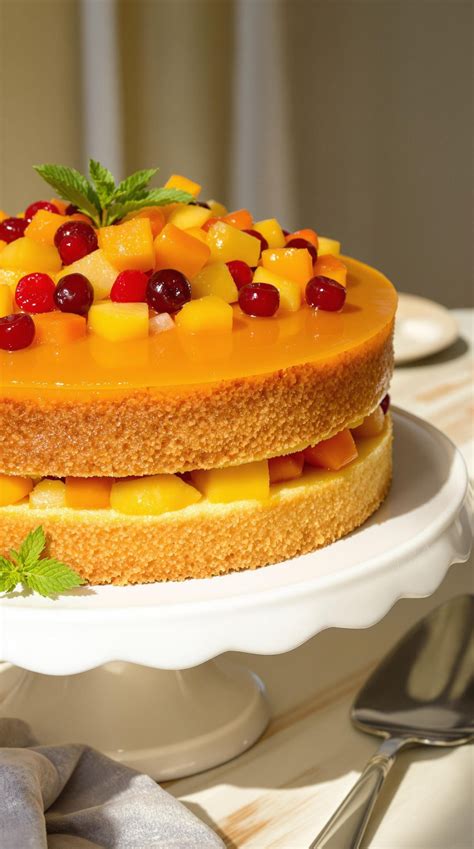 Sweet & Juicy Mango Fruit Cake Recipe - All Good Recipes
