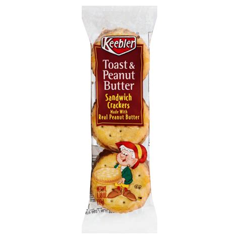 Keebler Toast and Peanut Butter Sandwich Crackers - Shop Crackers ...