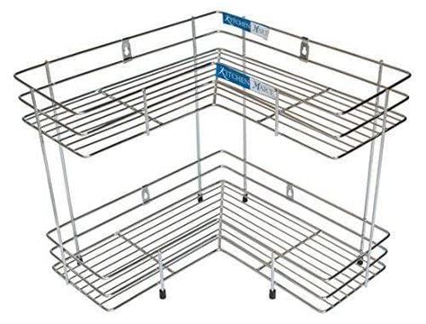 Kitchen Mart Stainless Steel L-Shaped rack 2 tier - KITCHEN MART