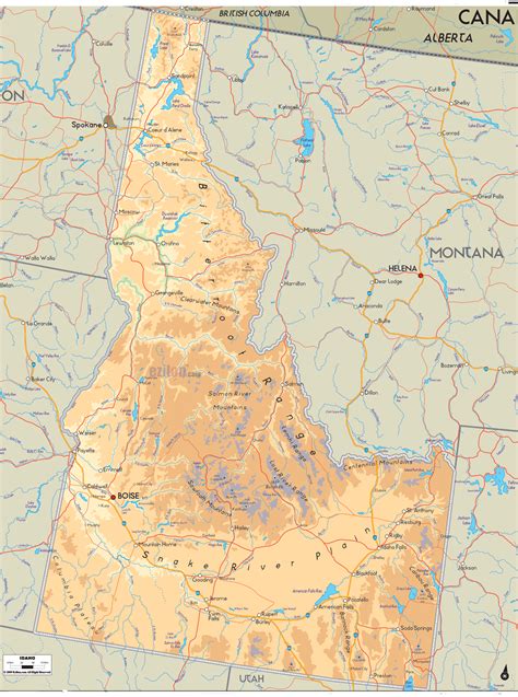 Map Of North Idaho