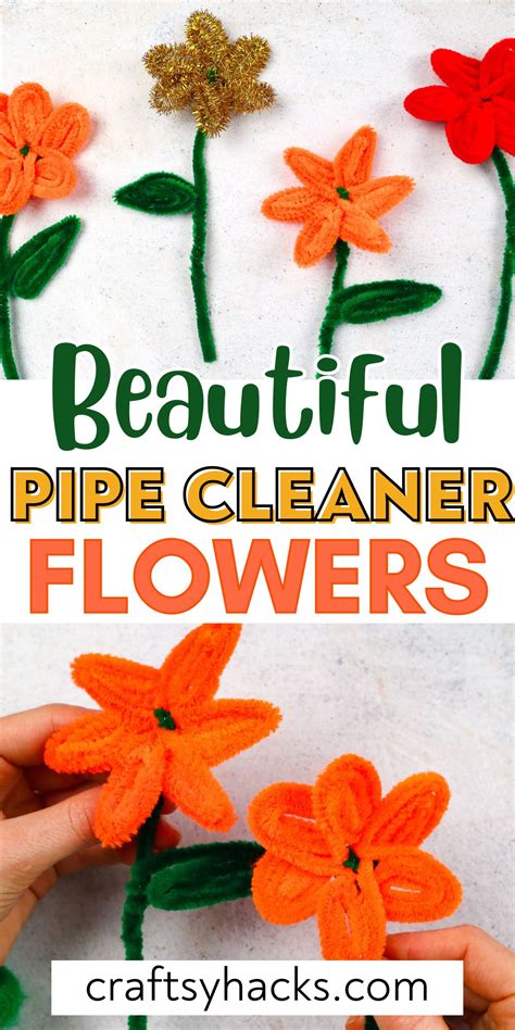 Pipe Cleaner Flowers - Craftsy Hacks