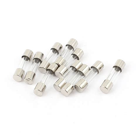 uxcell 10 Pcs 250V 3A 3Amp Slow Blow Glass Fuses Tubes 5mm x 20mm ...