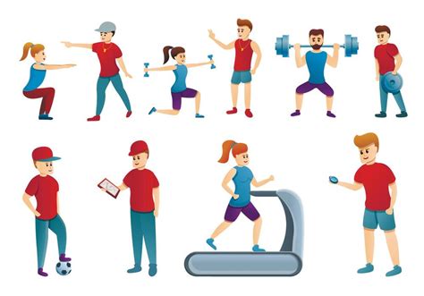 Different Types of Exercise Cartoon 的图像结果