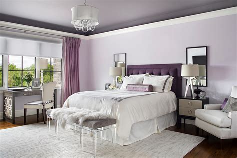 purple grey and white bedroom ideas