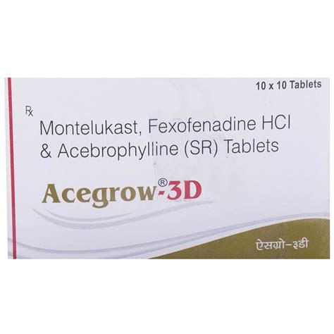 Acegrow-3D Tablet | Uses, Side Effects, Price | Apollo Pharmacy