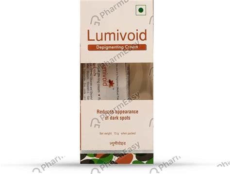 Buy LUMIVOID DEPIGMENTING TUBE OF 15GM CREAM Online & Get Upto 60% OFF ...