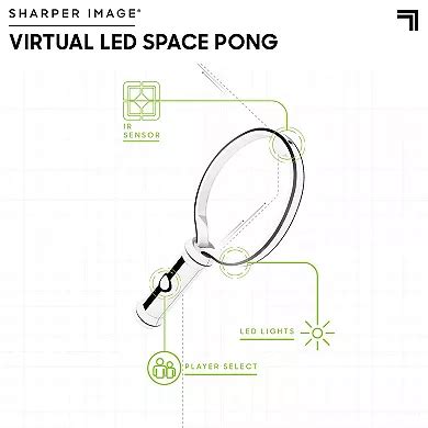 Sharper Image Virtual LED Space Pong Game
