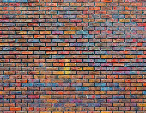 Classical Colorful Brick Wallpaper – Myindianthings