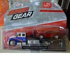 Maisto Speed Gear Elite Transport 2-Pack International DuraStar Flatbed ...