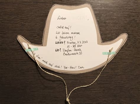 Einladung Kindergeburtstag Cowboy Und Indianer