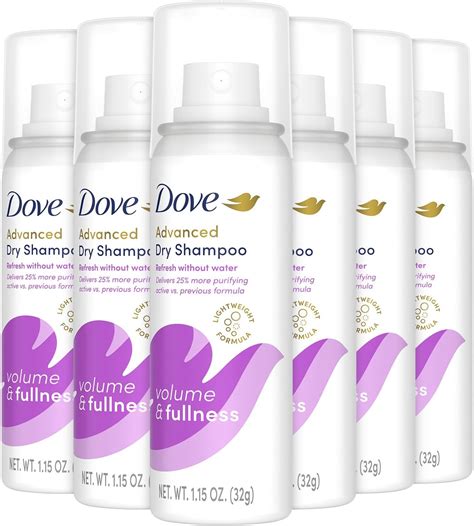 Amazon.com: Dove Advanced Dry Shampoo, Travel-Size, Volume & Fullness ...