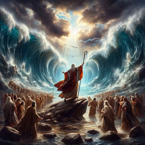 Images Of Moses Parting The Red Sea