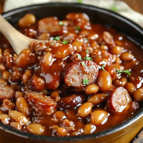 Hearty Baked Bean Casseroles with Smoked Sausage – Wholesome Bites