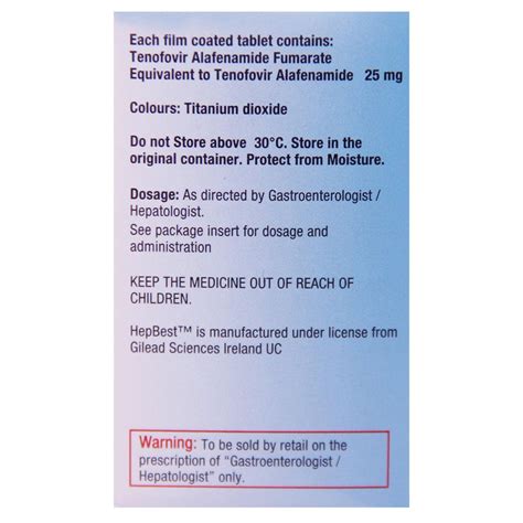 Hepbest Tablet 30's Price, Uses, Side Effects, Composition - Apollo ...
