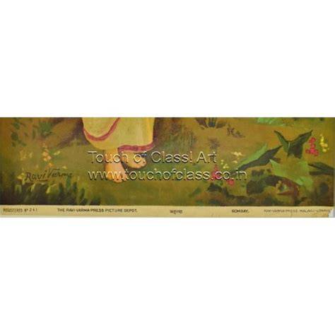 Raja Ravi Varma, Lithograph, Oleograph, Print, Antique, Vintage, Ahilya