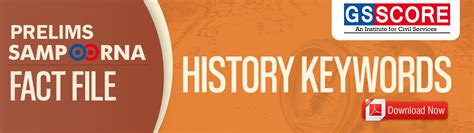 Download Fact File on History Key Words by GS Score - GS SCORE