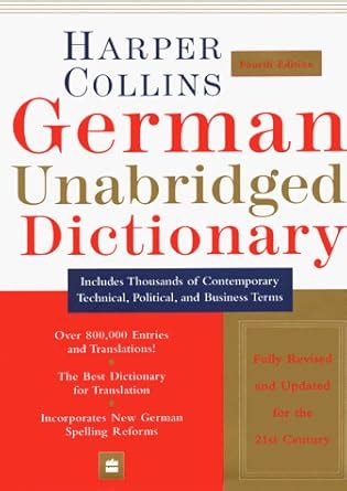 Buy HarperCollins German Unabridged Dictionary, 4th Ed. Book Online at ...