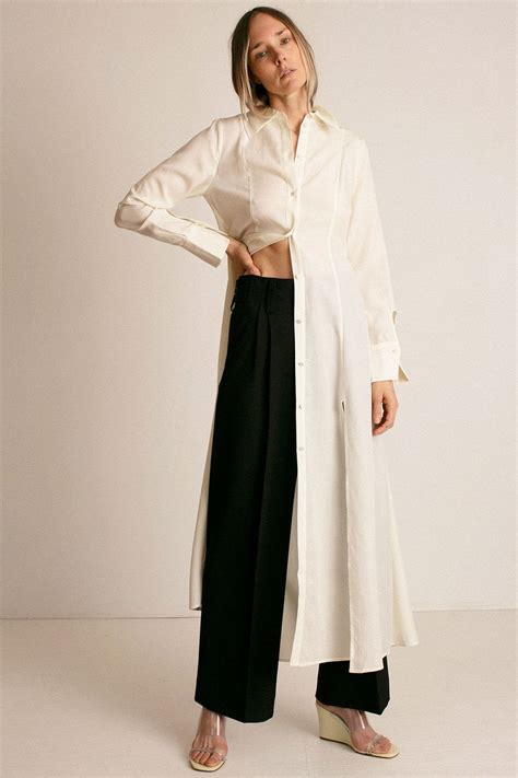 Ivory Oakley Dress in 2024 | Maxi shirt dress, Maxi shirts, Dress