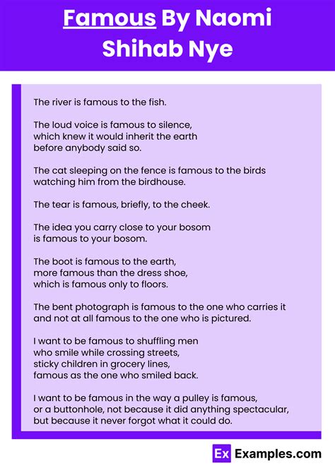 Famous Poem by Naomi Shihab Nye to Download