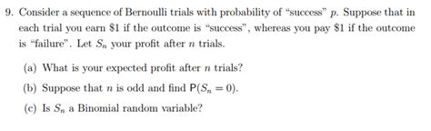 Image result for Bernoulli Trials Probability Questions
