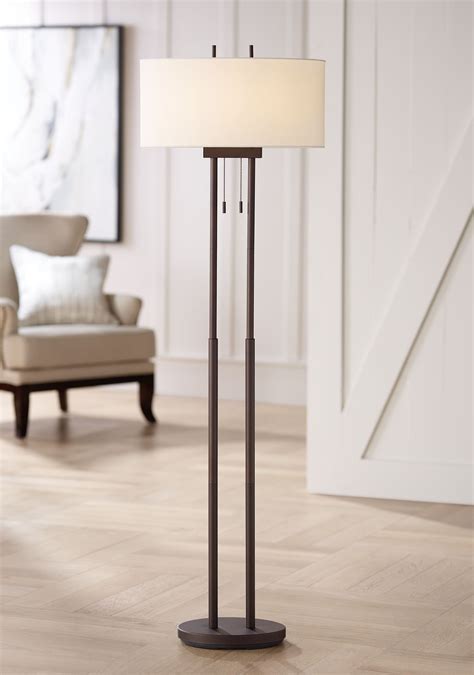 Franklin Iron Works Roscoe Modern Floor Lamp Standing 62" Tall Oil ...