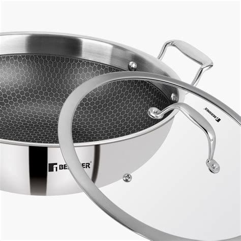 Buy BERGNER Hitech Silver Solid Triply Stainless Steel Induction Base ...