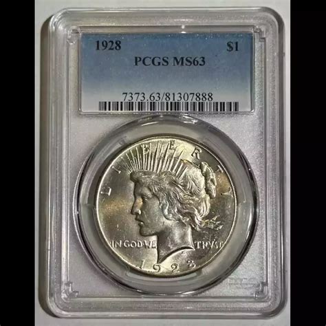 1928 Peace Dollar PCGS MS-63 - Bob Paul Rare Coins