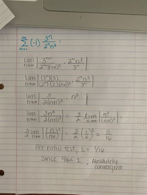 Image result for Ratio Test Calculus 2