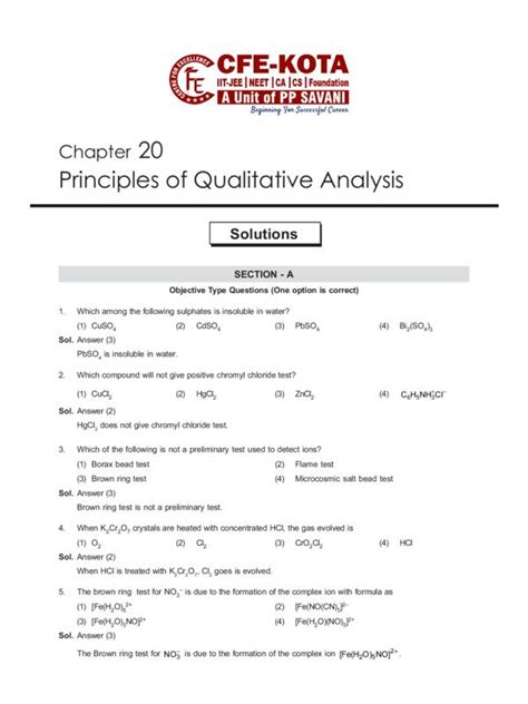 Salt Analysis DPP 1 Study Notes - ShareMyNotes | Digital Notes & Study ...