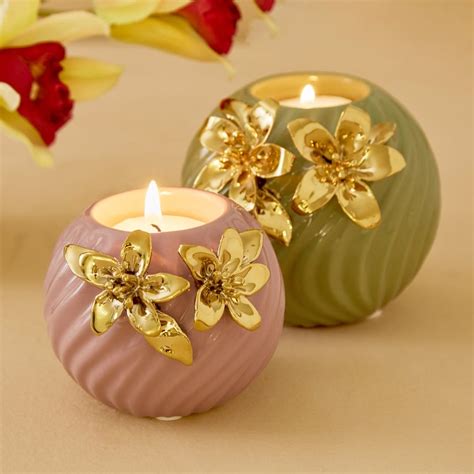 Buy Moksha Kalki Ceramic T-Light Holder - Small from Home Centre at ...