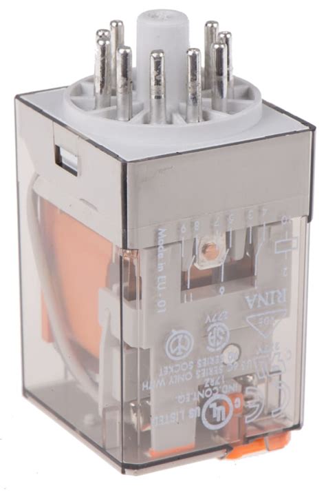 60.13.8.048.0040 Finder | Finder Plug In Power Relay, 48V ac Coil, 10A ...