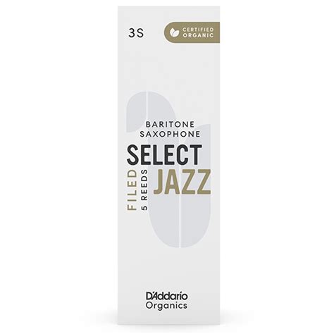 D'Addario Woodwinds (RICO) 「2S」バリトンサックス用リード JAZZ SELECT FILED CUT ...